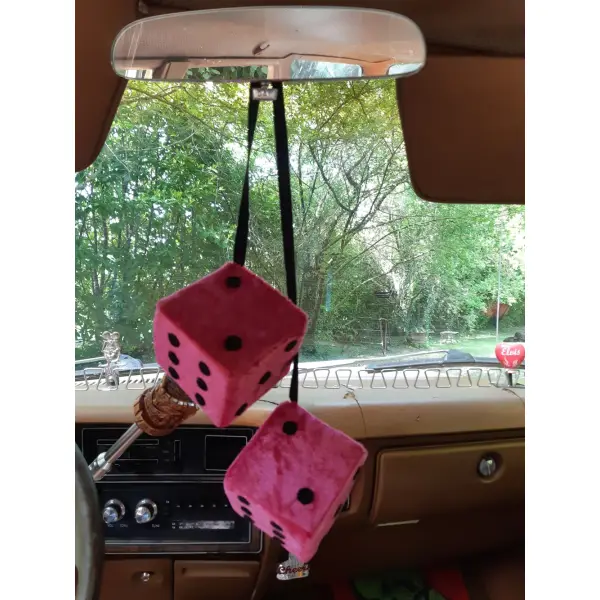 Fuzzy dices fuchsia