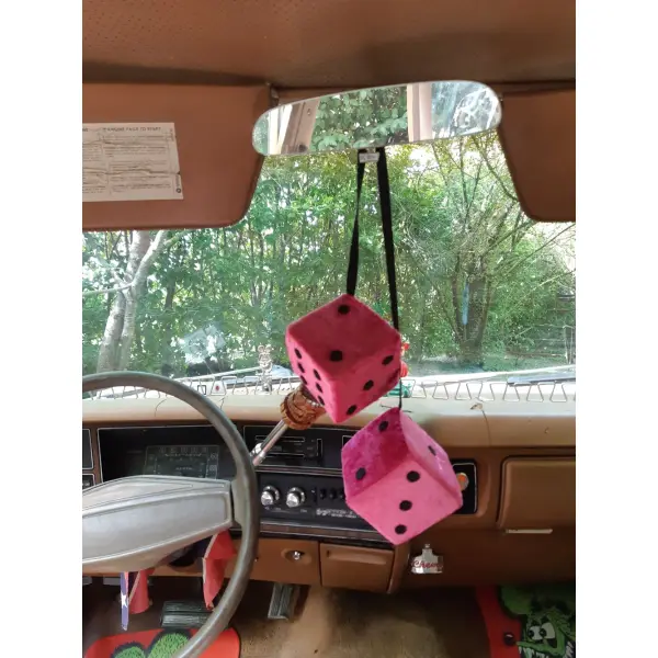 Fuzzy dices fuchsia