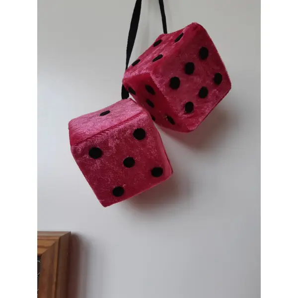 Fuzzy dices fuchsia