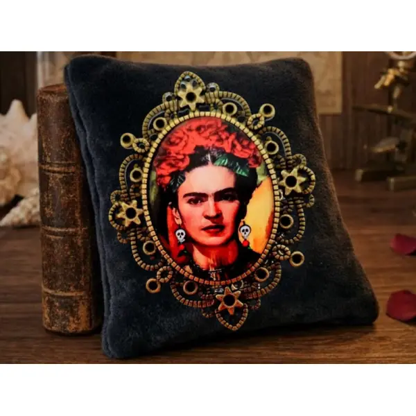 Broche esprit frida artiste mexicaine - portrait poétique frida kahlo artiste.