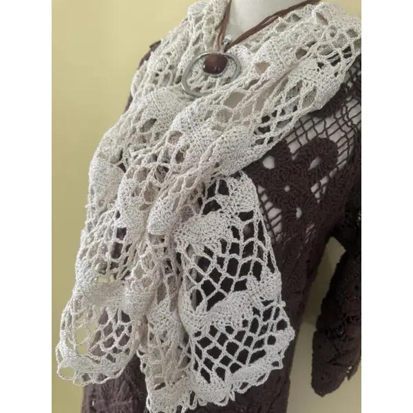 ** tour de cou/ écharpe bohème chic ** crochet