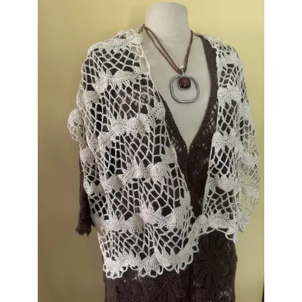 ** tour de cou/ écharpe bohème chic ** crochet