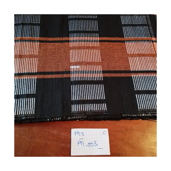 Pm3-003- véritable bande de pagne manjak tissé coton