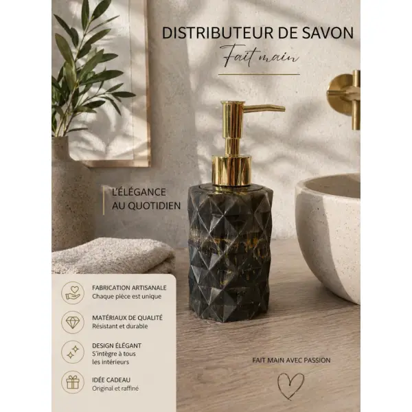 Distributeur de savon résine