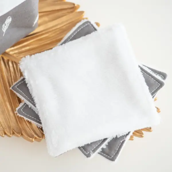 Coton lavable et réutilisable plume