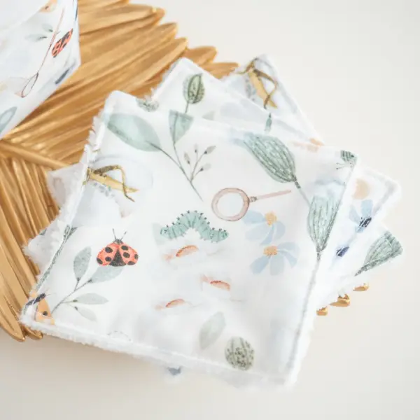 Coton lavable et réutilisable loli