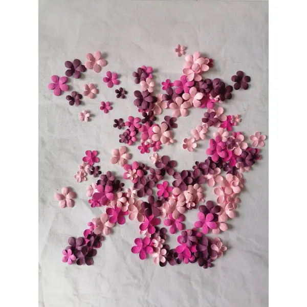 Découpes papier scrap fleurs
