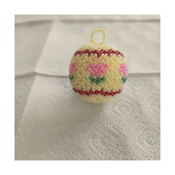 Explication pour realiser une boule en tissage danois