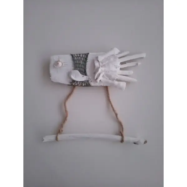 Porte papier toilette marin - poisson en bois flotté