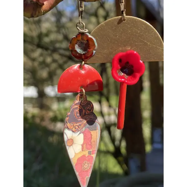 Boucles asymétriques la belle fleur
