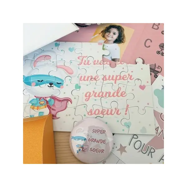 Boîte à grande soeur remplie personnalisable