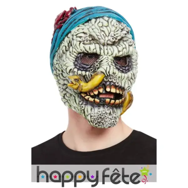 Masque intégral de pirate tête de mort pour adulte