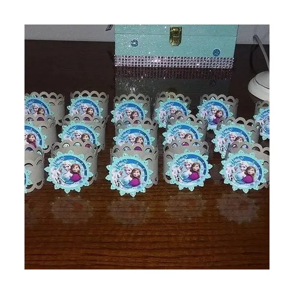 Lot de 10 rond de serviette reine des neiges , réalisé dans les couleurs de votre choix
