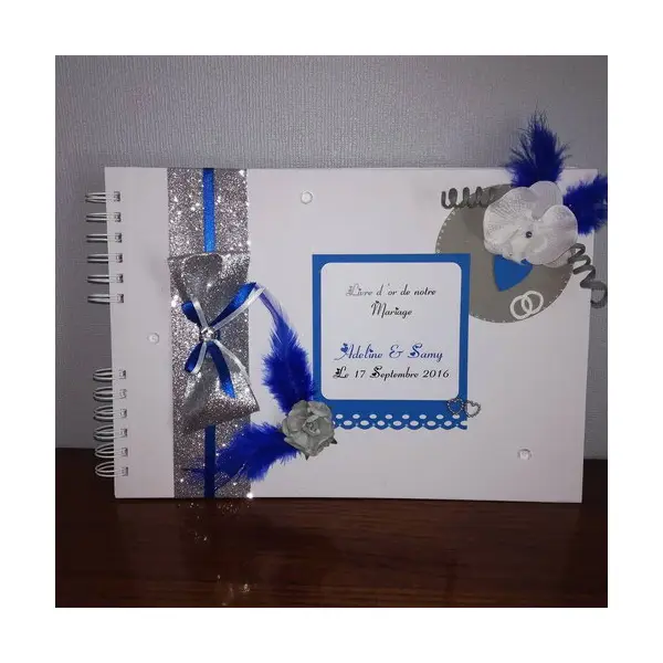 Livre d'or mariage choix des couleur et avec personnalisation