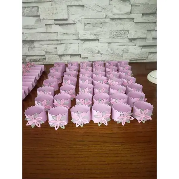 Lot de 10 rond de serviette fleur , réalisé dans les couleurs de votre choix
