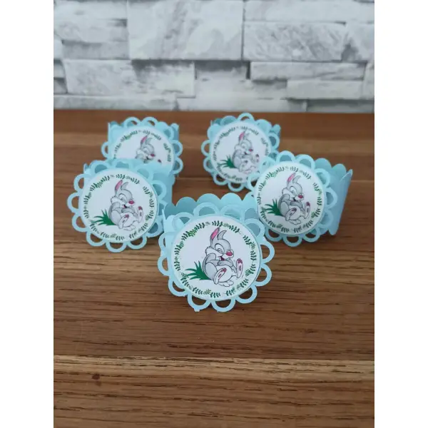 Lot de 10 rond de serviette panpan