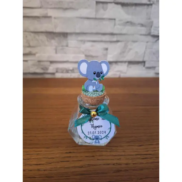 Contenant à dragée koala en verre