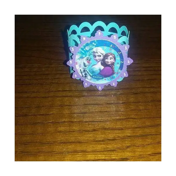 Lot de 10 rond de serviette reine des neiges , réalisé dans les couleurs de votre choix