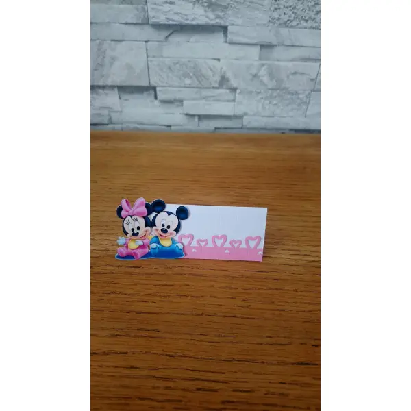 Lot de 10 marque place mickey baby et minnie baby