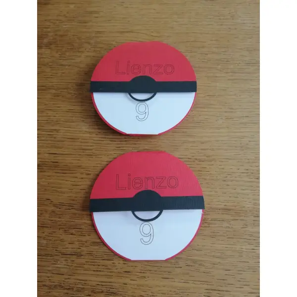 Faire part pokémon / pokeball pour baptême ou anniversaire