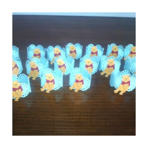 Lot de 10 rond de serviette winnie , réalisé dans les couleurs de votre choix