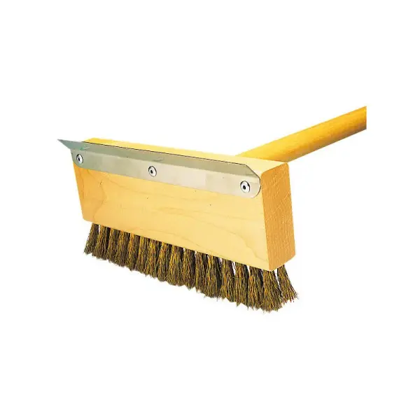 brosse-grattoir à four 28 cm avec manche 1 m