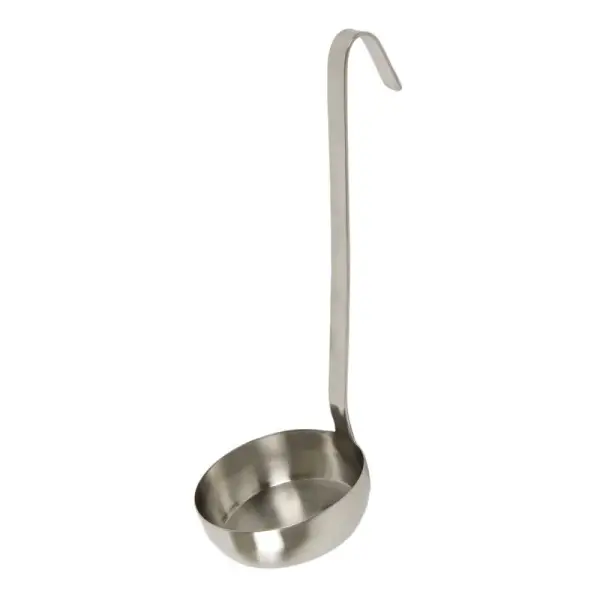 louche inox à fond plat pour pizza 10 cm