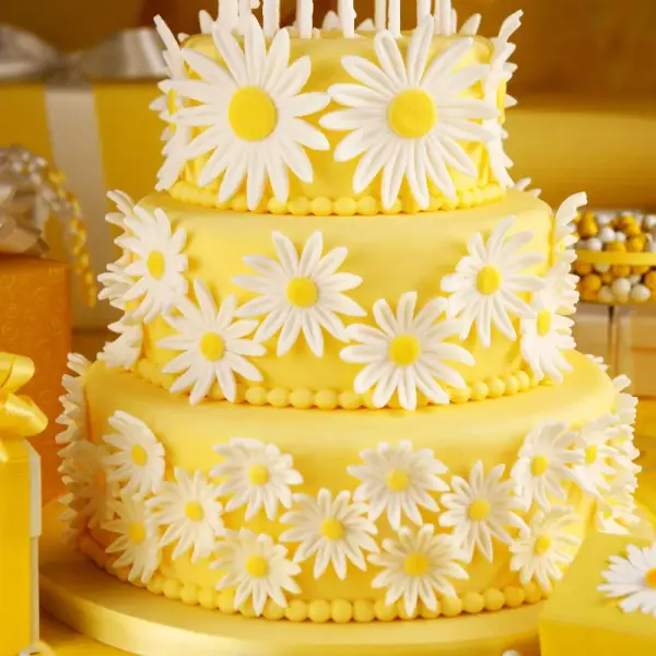 Pâte à sucre jaune étalée - DDM 10/26