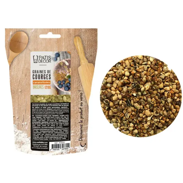 Brisures de graines de courge caramélisées 120 g