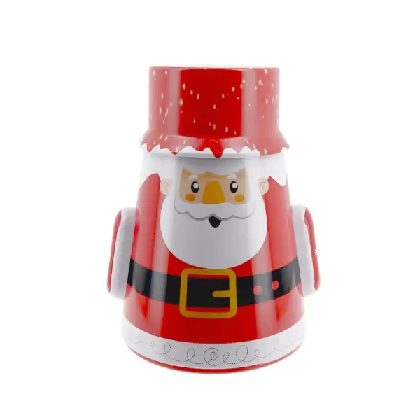 Boîte à biscuits de Noël culbuto père Noël