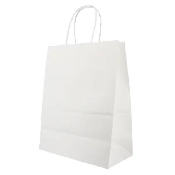 Sac en papier blanc - 25x12x33 cm