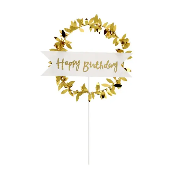 Cake topper "Happy birthday"