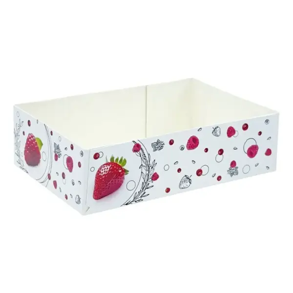 Lot de 100 boîtes à petits-fours Morgane sans couvercle