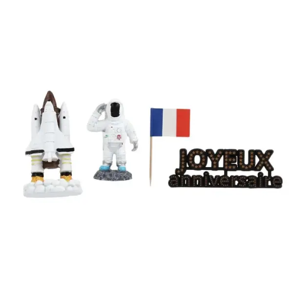 Kit décor gâteau astronaute