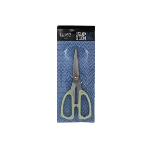 Ciseaux de cuisine inox verts