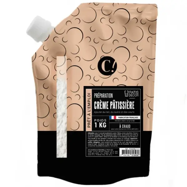 Préparation pour crème pâtissière à chaud 1 kg