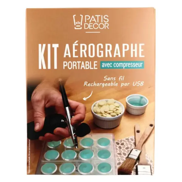 Kit aérographe portable avec compresseur