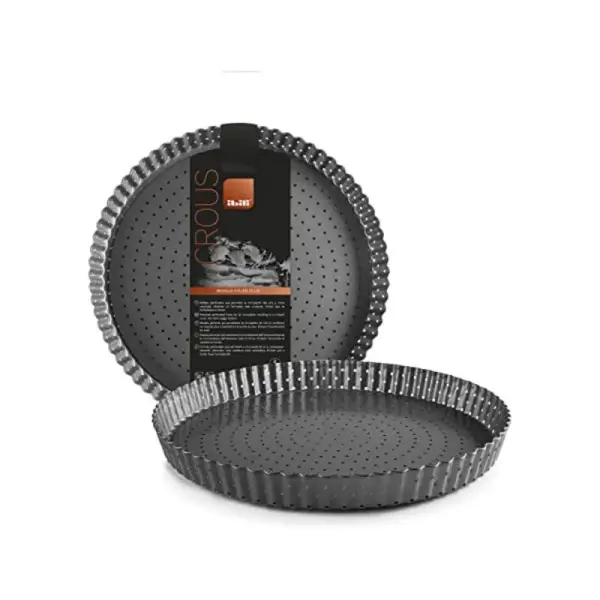 Moule à tarte cannelé perforé fond amovible Ø 20 cm
