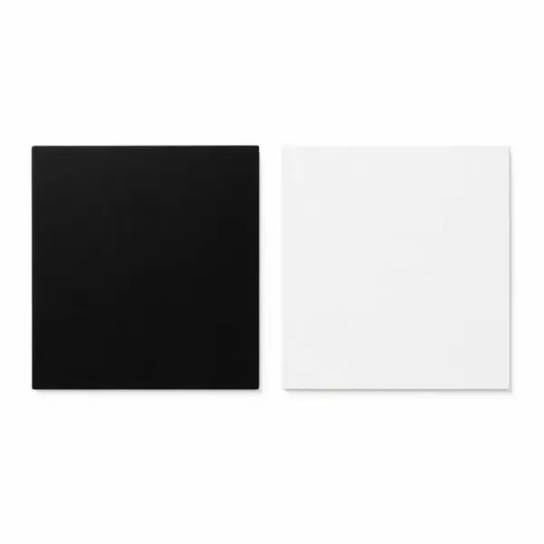 Supports cartonnés à gâteaux carrés blanc et noir (x20)
