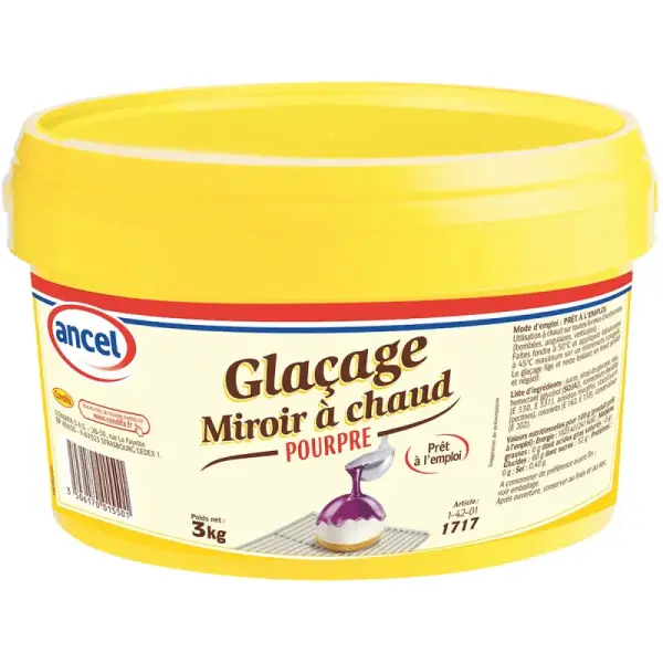 Glaçage miroir à chaud Pourpre - 3 kg