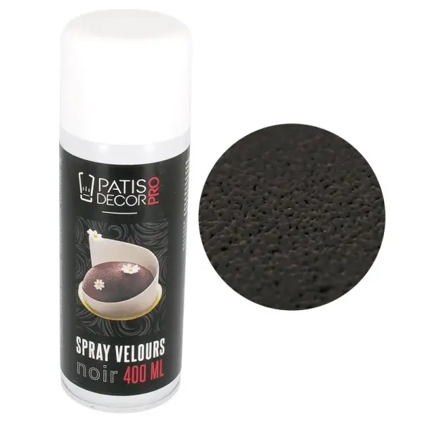 Spray velours noir à base de beurre de cacao 400mL - DDM 12/26