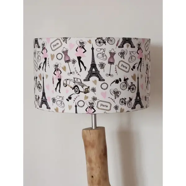 Abat-jour paris tour eiffel – motif déco parisienne chic & romantique, luminaire élégant, idée cadeau
