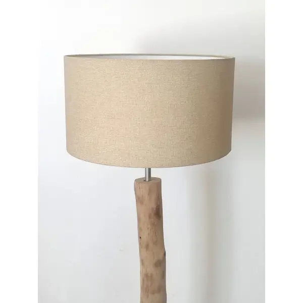 Abat-jour sable effet textile – luminaire déco naturel, bord de mer, bohème et scandinave – décoration intérieure, lampe de chevet
