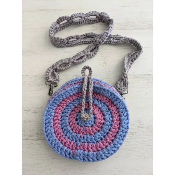 Petit sac porté épaule fait main au crochet