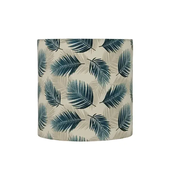 Applique muralde d'angle feuilles bleues tropicales - luminaire déco nature chic - fabrication artisanale française pour salon et chambre