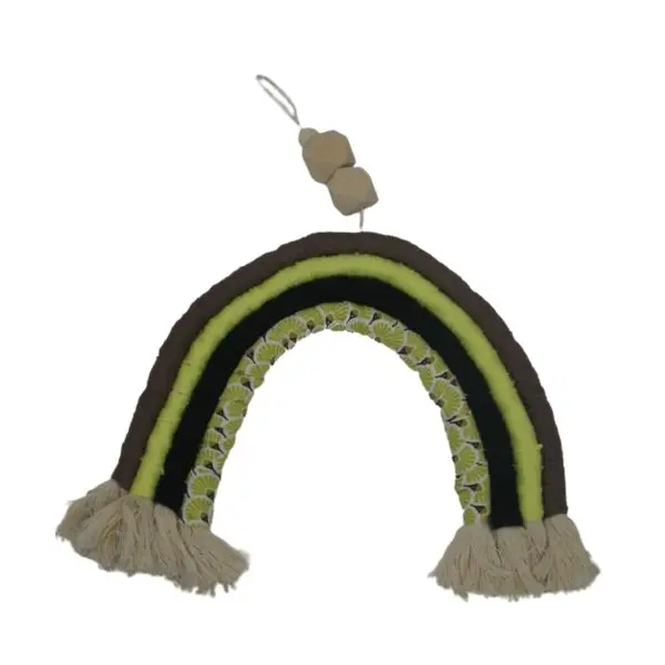 Arc-en-ciel vert, marron et noir