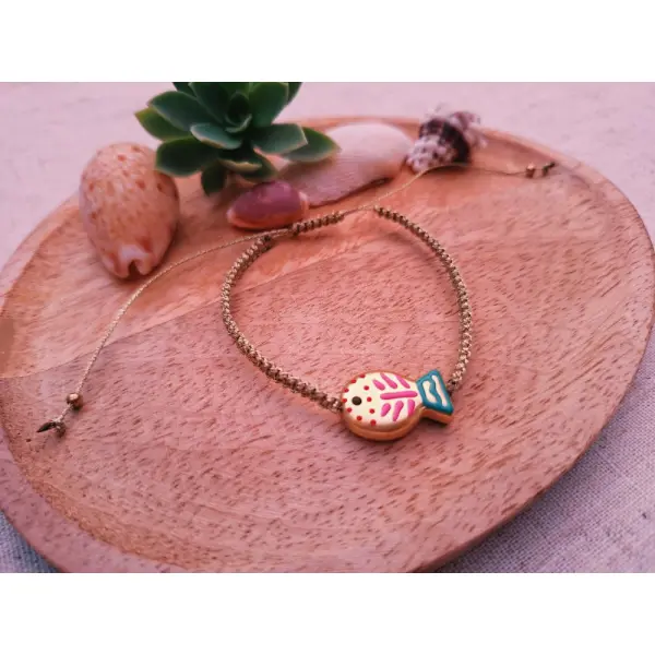 Bracelet macramé « petit poisson »