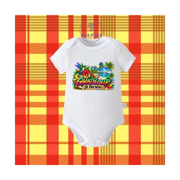 Body - bébé - baby - sublimation - impression infusible ink - la gwadloup sé tan nou - mot créole