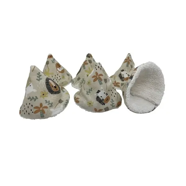 Lot de 6 tipis pare pipi beiges animaux africains