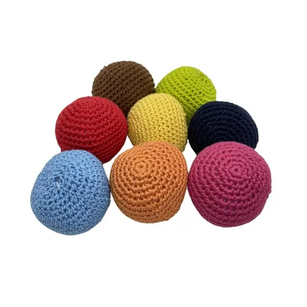 Lot de 8 balles au crochet
